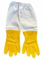 Manusi apicole din piele culoare galbena - imagine 3